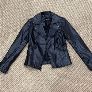 Guess Snakeskin Faux Leather Jacket